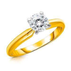 3/4 Lab Grown Industrial Diamond Engagement Ring